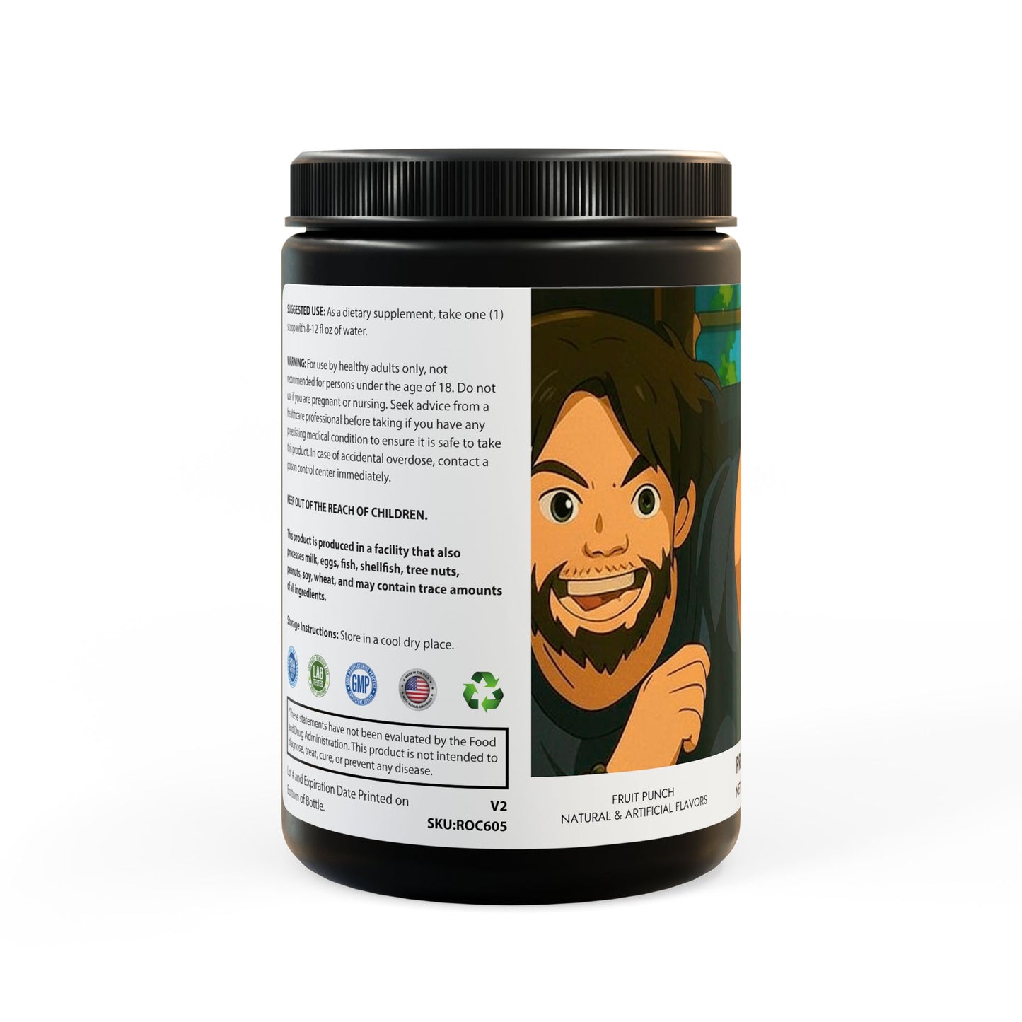 Pre-Workout Supplement, Fruit Punch (204g, 7.1oz)