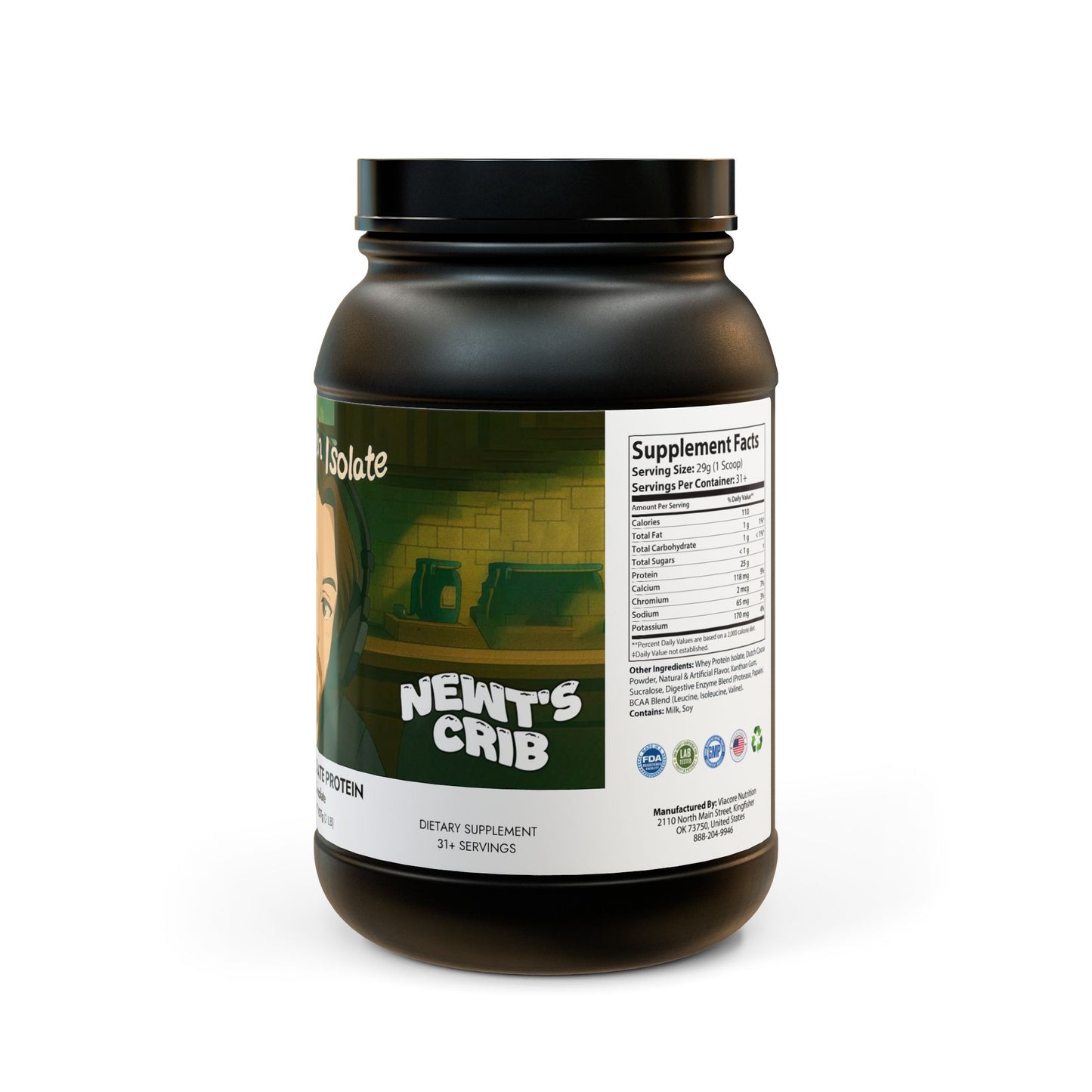 Whey Isolate Protein Supplement (907g, 2lb)